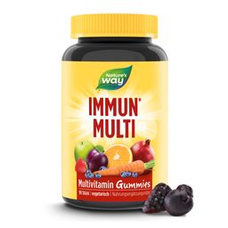 Immun Multivitamin Gummibärchen I Vitamin A, C, D3, Zink & Holunderbeer-Extrakt I Kirsch- und Tra...