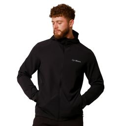GymBeam Jacke Herren slim mit Kapuze und Reißverschluss in Schwarz