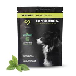 Peticare Probiotika & Präbiotika Pulver für Hunde, Darm-Sanierung, Darmflora