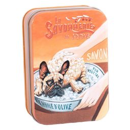 La Savonnerie de Nyons - Metallbox mit Seife - Bulldog