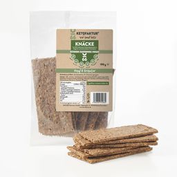 KETOFAKTUR® Knäckebrot Hanf & Kräuter