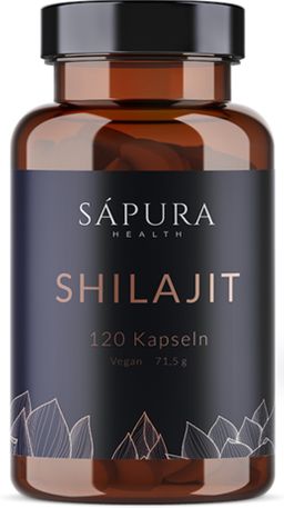 Shilajit Kapseln | Hochdosiert 500mg | Reich an Fulvinsäure & Huminsäure | 120 Kapseln