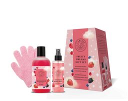 CARESSE Geschenkset (Duschgel + Körperspray + Handschuh) Fruity Dreams