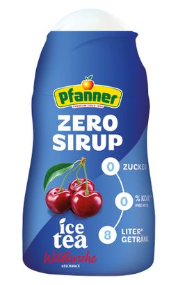 Pfanner Eistee Wildkirsche Zero Sirup