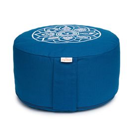 yogabox Meditationskissen Glückssitz® 8 Glückverheißende Symbole - petrol - 33 x 33 x 15,0 cm