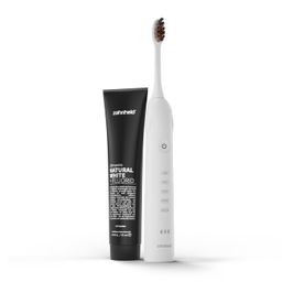 Zahnheld elektrische Schallzahnbürste im Set mit Zahnpasta Natural White