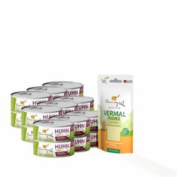 Sparset für Katzen mit Vermal Pulver