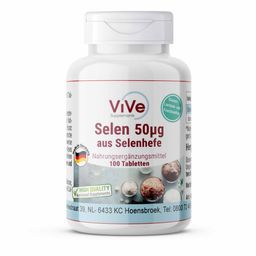 Vive Supplements | Selen 50µg aus Selenhefe - Schluckfreundlich