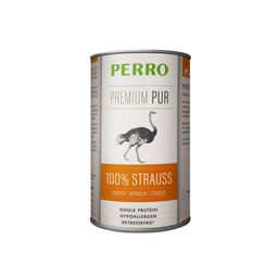 PERRO Premium Pur Strauß - Nassfutter Hund adult