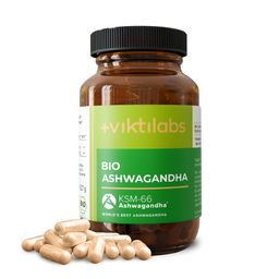 Viktilabs Bio Ashwagandha: Hochwertiger Wurzelextrakt mit Withanoliden (KSM-66®)