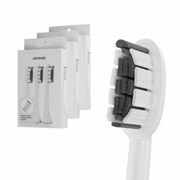 Zahnheld Bürstenkopf Basic Medium weiß (9 Stück) - mittelharte Wechselköpfe