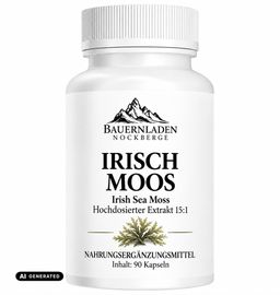 Irisch Moos Kapseln | Irish Sea Moss | Hochdosierter Extrakt 15:1