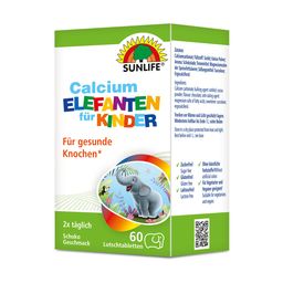 SUNLIFE® Calcium Elefanten Kinder Lutschtabletten