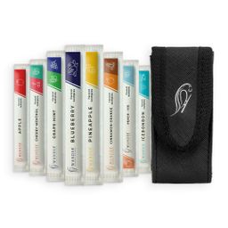 Wunder Zahnstocher mit Geschmack - Ledertasche + Probier Single Pack