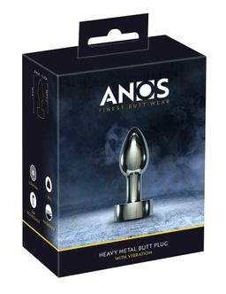 ANOS Heavy Metal Butt Plug with Vibration