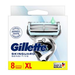 Gillette SkinGuard Sensitive Rasierklingen, 8 Ersatzklingen für Nassrasierer Herren mit Hautschutz