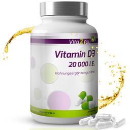 Vita2You Vitamin D3 20.000 IE Kapseln - Hochdosiert