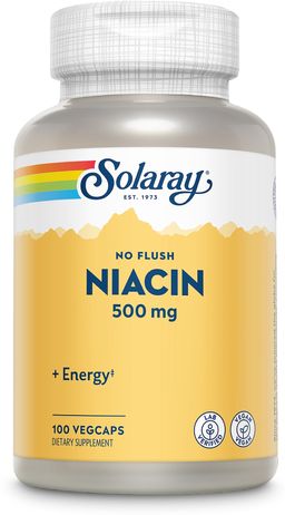 Solaray Vitamin B3 500 mg No Flush