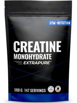 Gym Nutrition Creatin Monohydrat Pulver Hochdosiert - 500 g - 132 Portionen
