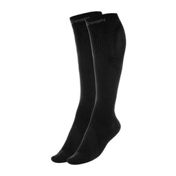Socken Unisex Kompressionsstrümpfe aus Nylon und Elastan in Schwarz