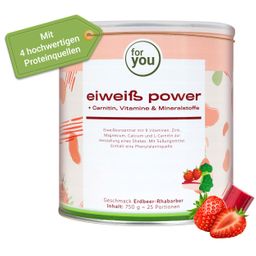 For you eHealth Eiweiß Power Erdbeer-Rhabarber