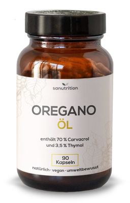 Sanutrition® - Oreganoöl 100 mg | in Kokosöl gelöst