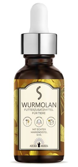 Adema Animal® Wurmolan Wurm Liquid | Futterzusatzmittel | 21 Tage Kur