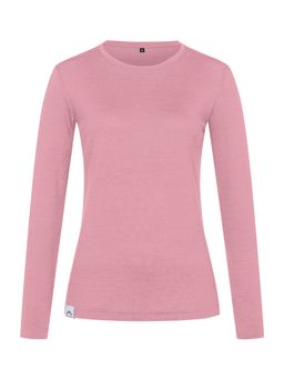 ALPENWERT Longsleeve Damen Merino Rosa Lavendel XL
