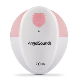 AngelSounds - JPD-100S Solo - Ultraschall Fetal-Doppler - Cremeweiß-Pink
