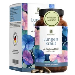 Atem Komplex Lungenkraut Thymian Eukalyptus 120 vegane Kapseln Vitamin B2 NAC NATURTREU®