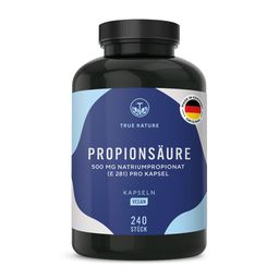 TRUE NATURE® Propionsäure Kapseln mit Natriumpropionat - Vegan & Made in Germany