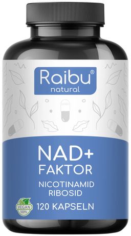 NAD+ Kapseln 300 mg Nicotinamid Ribosid NR Vitamin B3 für Energie RAIBU