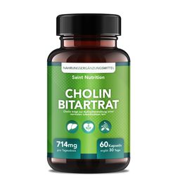 Saint Nutrition® Cholin Bitartrat | Ergänzung für Ihre Diät & Abnehmziele