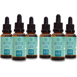 BitterLiebe - Vitamin D3 K2 Tropfen - hochdosiert und vegan - für starke Knochen und Immunsystem