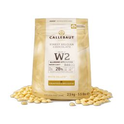 Callebaut W2 Kuvertüre Callets weiße Schokolade 28% Kakao