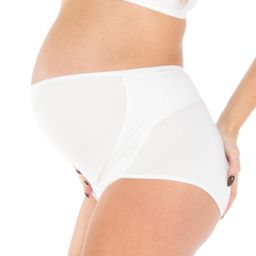 MYSANITY® Schwangerschafts Miederhose, gekreuzt, Weiß