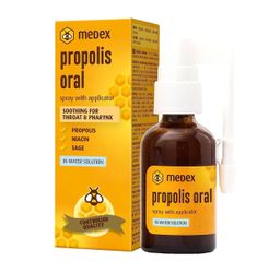 Medex Propolis Oral, Mund- und Rachenspray, wasserbasiert, OHNE Alkohol