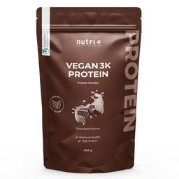 nutri+ Veganes Proteinpulver 3k - Eiweiß Protein Pulver 1kg