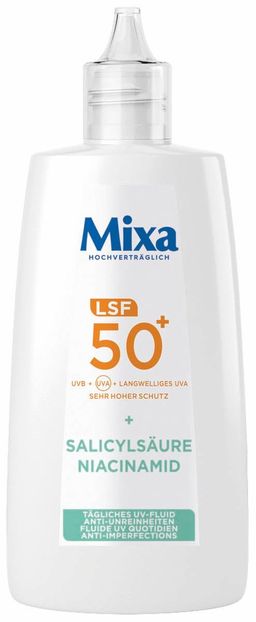 Mixa Tägliches UV Fluid LSF50+ Anti Unreinheiten
