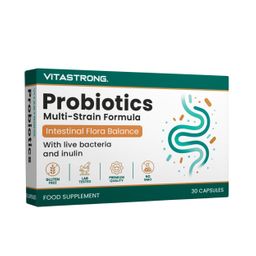 Vitastrong Probiotika - 30 Kapseln, für das Gleichgewicht der Darmflora