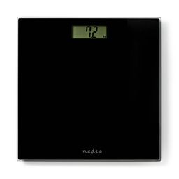 Nedis Personenwaage / Digital / Schwarz / Gehärtetes Glas / Max. Wiegekapazität: 150 kg