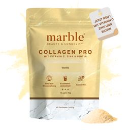 marble© Collagen Pro – Vanilla |Reines Weidekollagen mit Vitamin C, Zink & Biotin
