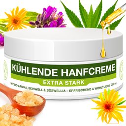 Schmerzsalbe Extra Stark mit CBD, Hanf, Arnika & Beinwell – bei Gelenk- & Muskelschmerzen