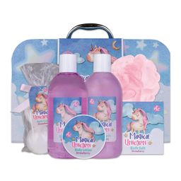 Accentra Badeset Duschset Magical Unicorn Einhorn Duschgel Erdbeere Vanille