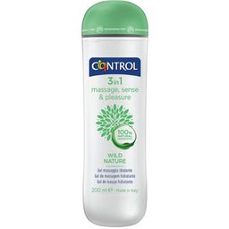 Control 3-in-1 *Wild Nature* Gleit- und Massagegel mit Massage-Aufsatz