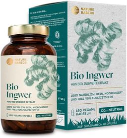 NATURE BASICS® - Hochwertiges Bio Ingwer Extrakt Vegan