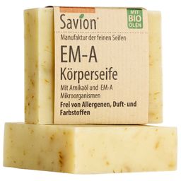 Savion EM-A Körperseife, mit effektiven Mikroorganismen, für Allergiker, ohne Duftstoffe, Palmölfrei
