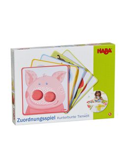 HABA Lernspielzeug Zuordnungsspiel Kunterbunte Tierwelt