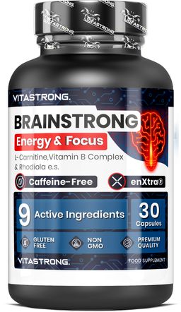 Vitastrong Brainstrong - 30 Kapseln, Fokus und Energie ohne Koffein