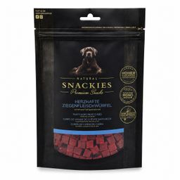 SNACKIES Herzhafte Ziegenfleischwürfel - Monoprotein Snack für Hunde